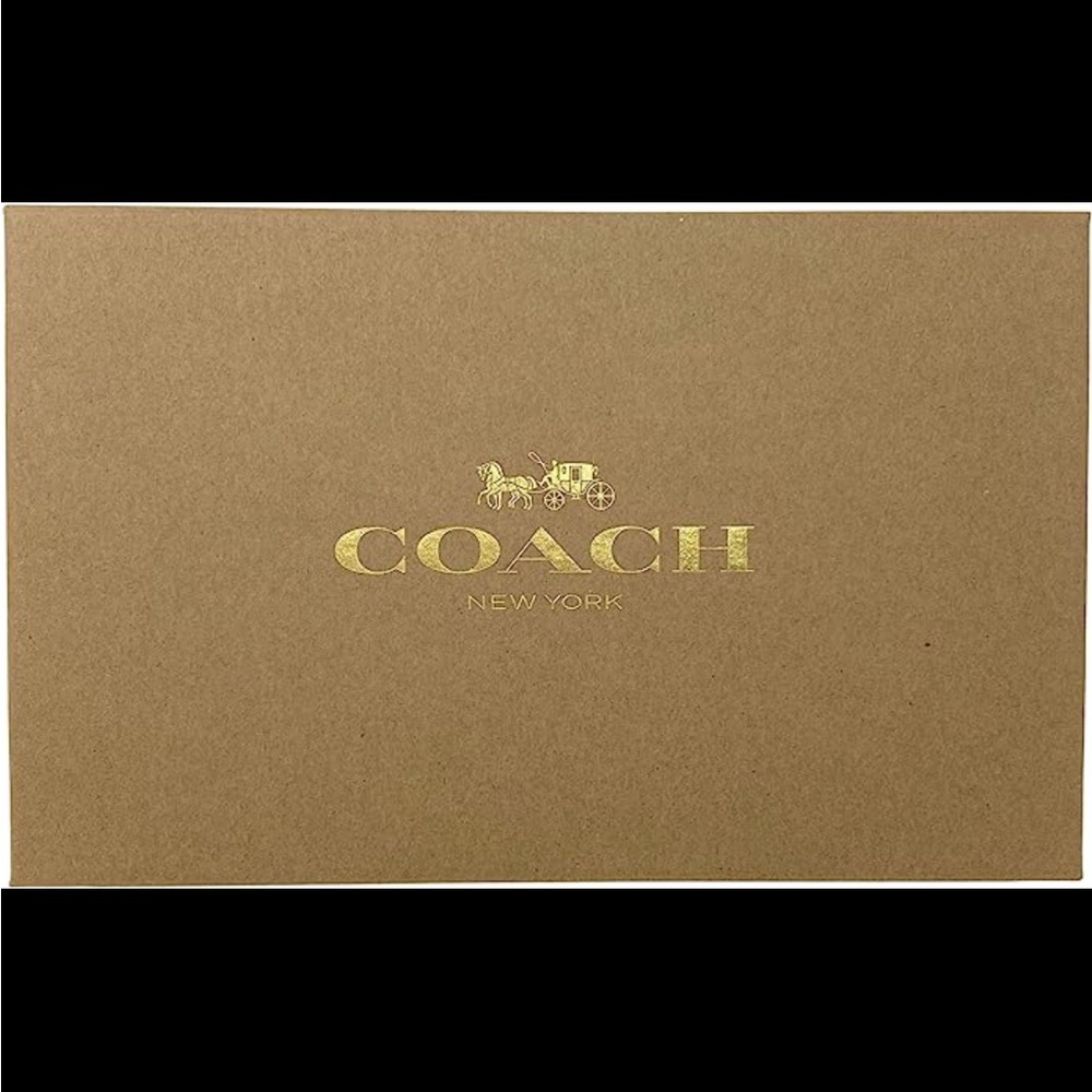 COACH Wristlet + Two Gold Charms in a Coach Gift Box, Black Cherry colour - Picture 7 of 7